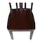 International Concepts Rectangle Set of 2 San Remo Juvenile Chairs, 13.2 in W, 16 in L, 26 in H, Wood, Rich Mocha CC15-105P - alternate 7